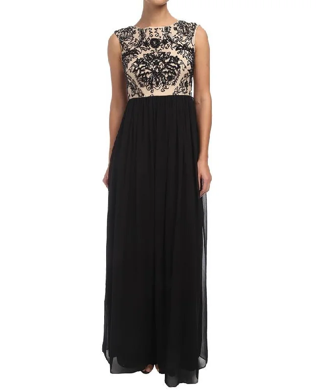 Sleeveless Dress With PrintsAdrianna Papell - Sleeveless Beaded Chiffon A-line Dress 91899340SC