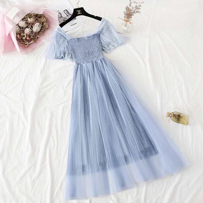 maxi dresses for mother of the brideFairy gauze dress, minority Platycodon skirt, small long skirt  4351