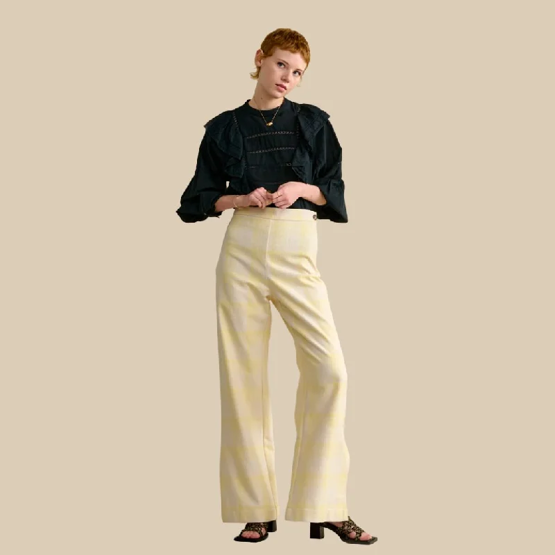 women's drawstring pantsDavy Trousers (Check A)