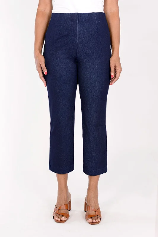 women's petite pantsHolland Ave Sarah Denim Wide Crop