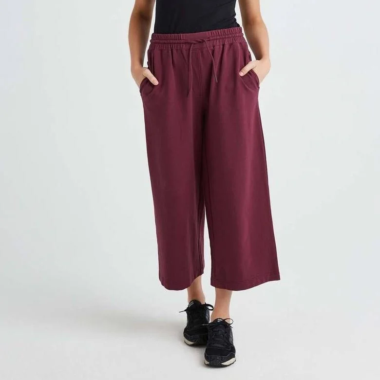 women's jogger pantsTerry Wide Leg Pant (Fig)