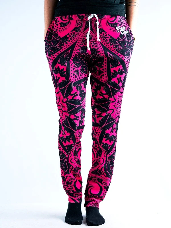 women's formal pantsPink Mandala Unisex Pajama Pants