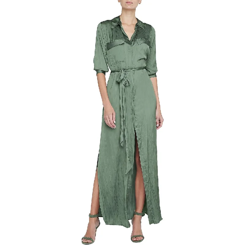 maxi dresses for partiesL'Agence Womens Cameron Belted Long Shirtdress