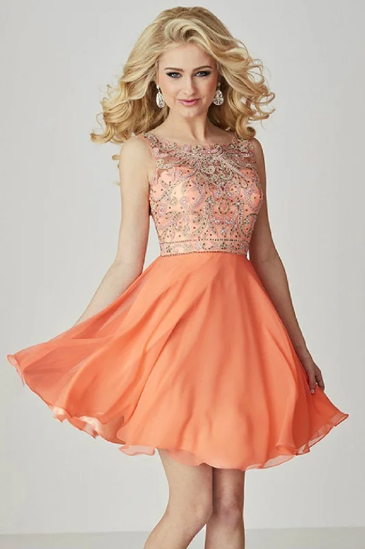 tall party dressesTiffany Homecoming - 27097SC Beaded Homecoming Dress