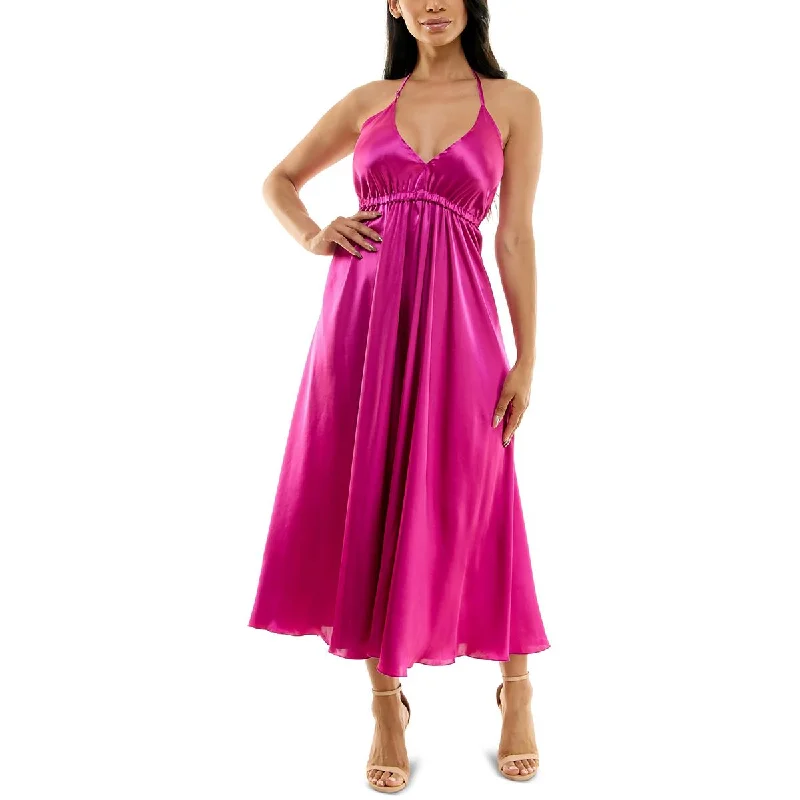 velvet maxi dressesBebe Womens Satin Long Slip Dress