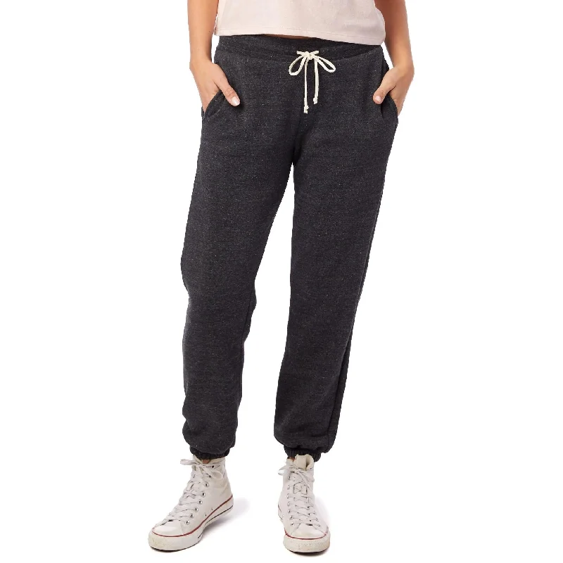 women's mid-rise pantsClassic Eco-Fleece Sweatpants (Black)