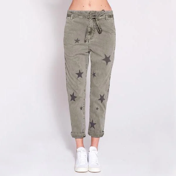 women's patched pantsStars Pant (Pigment Military)