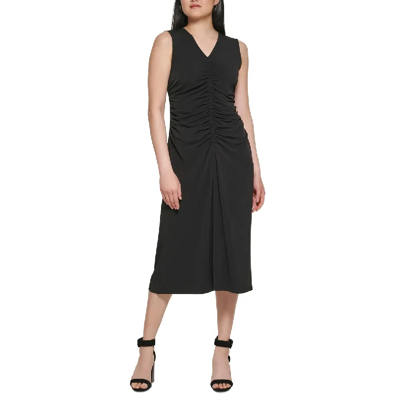 maxi dresses under $100Calvin Klein Womens Business Long Sheath Dress