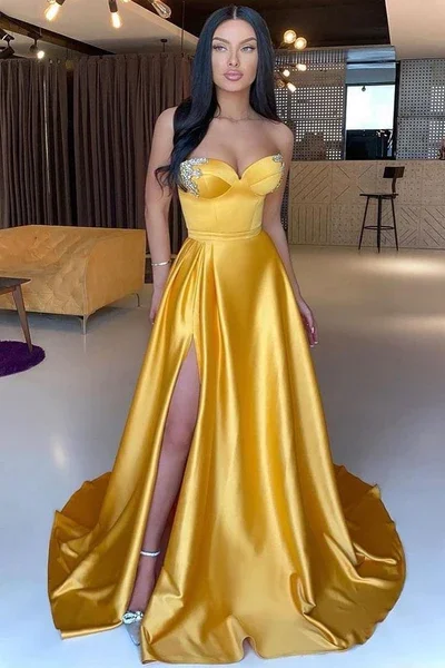 corset prom dressesMERMAID SWEETHEART FLOOR-LENGTH HIGH SPLIT SLEEVELESS BACKLESS BEADED PROM DRESS gh2037