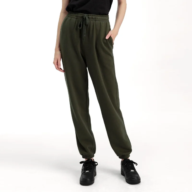 women's wool pantsFleece Sweatpant (Ivy)