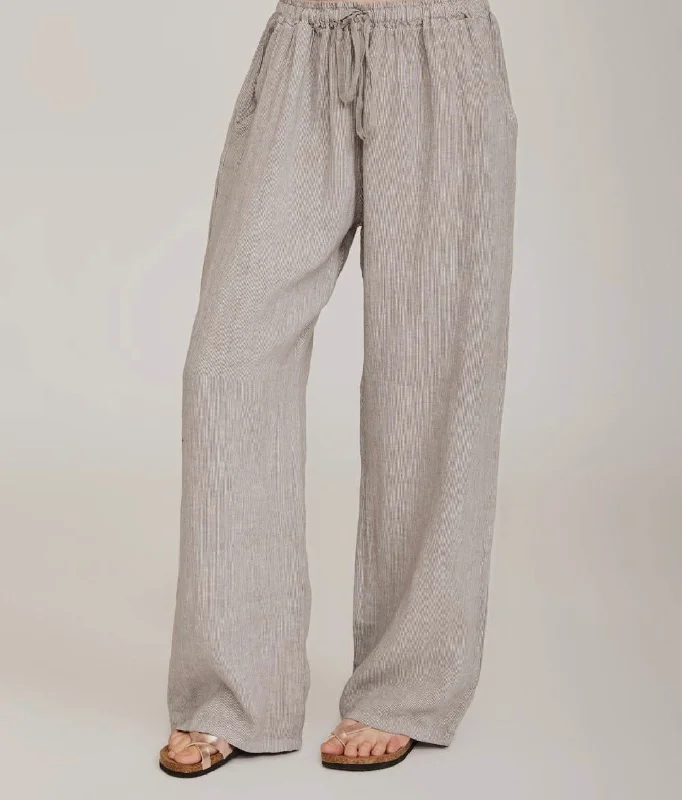 women's cotton pantsCC Linen drawstring pant