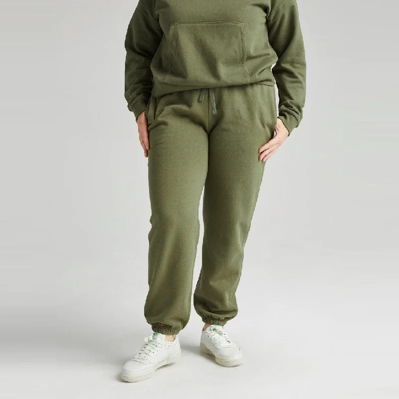 women's winter pantsRecycled Fleece Sweatpant (Olive Army)