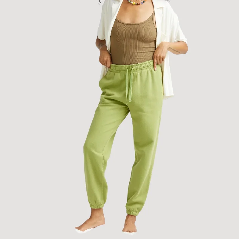 women's solid-color pantsRecycled Fleece Sweatpant (Green Lawn)