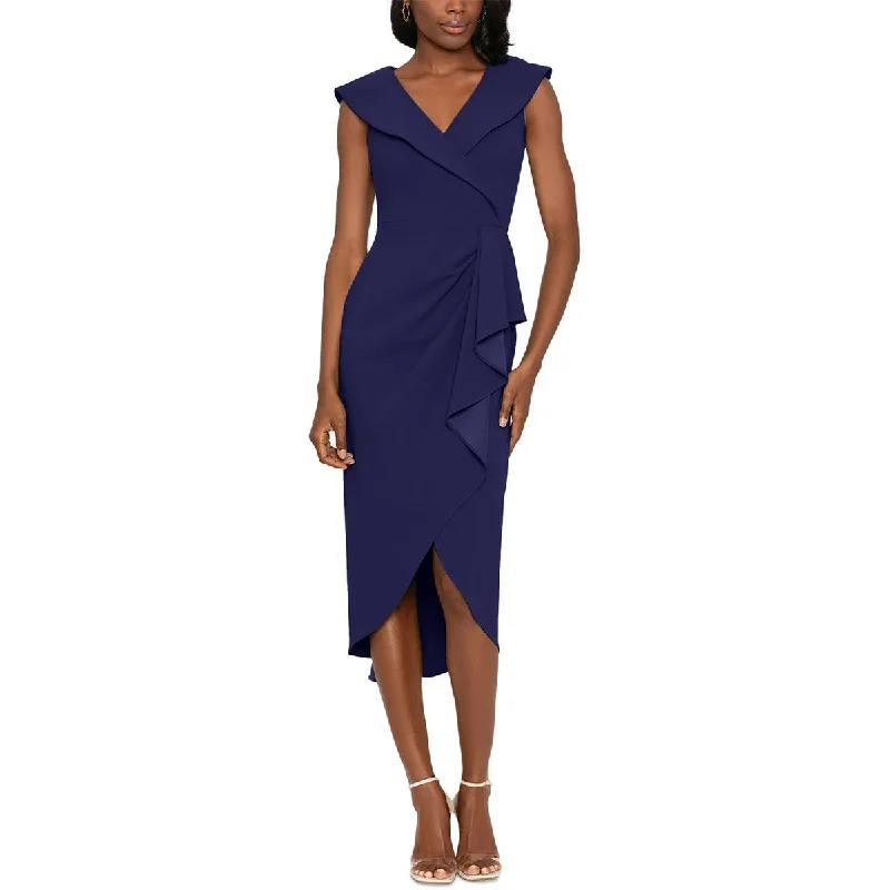 affordable maxi dressesXscape Womens Asymmetric Long Wrap Dress