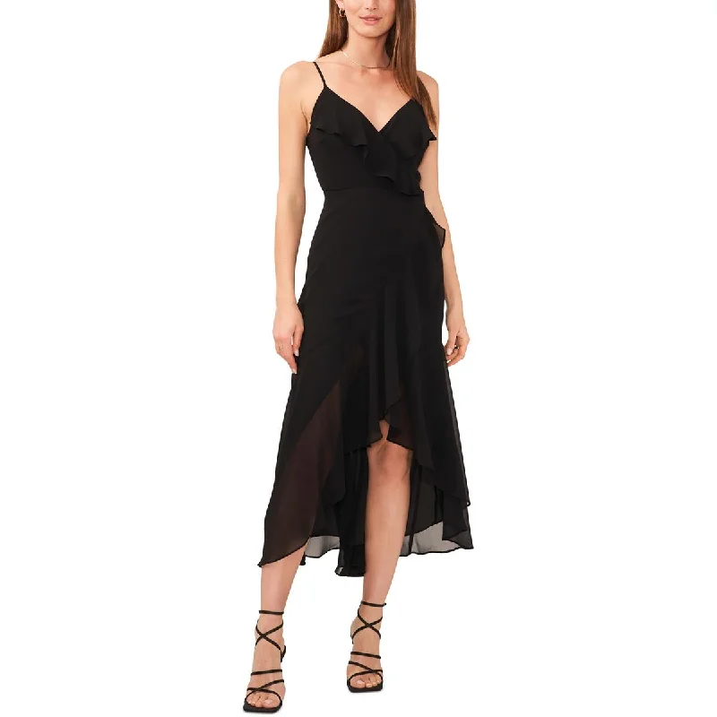 maxi dresses for autumn1.State Womens Ruffled Long Wrap Dress