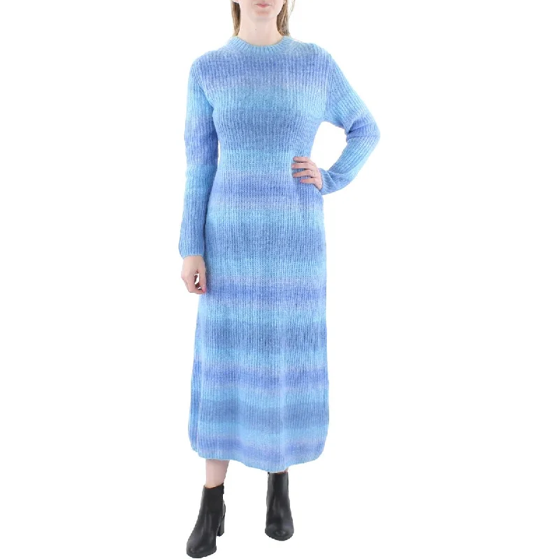 striped maxi dressesVince Womens Knit Long Sweaterdress