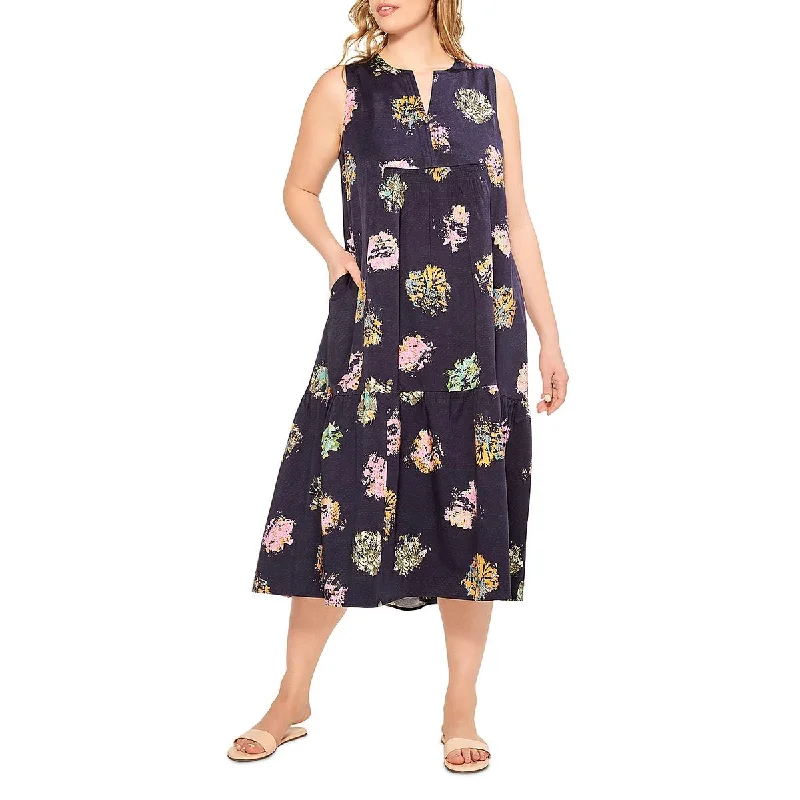 maxi dresses for all seasons and occasionsNic + Zoe Womens Plus Smocked Long Shift Dress