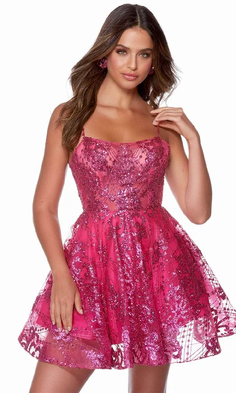 breathable party dressesAlyce Paris 3122 - A Line Homecoming Dress