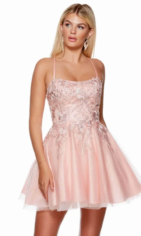 cotton party dressesAlyce Paris 3152 - A Line Homecoming Dress