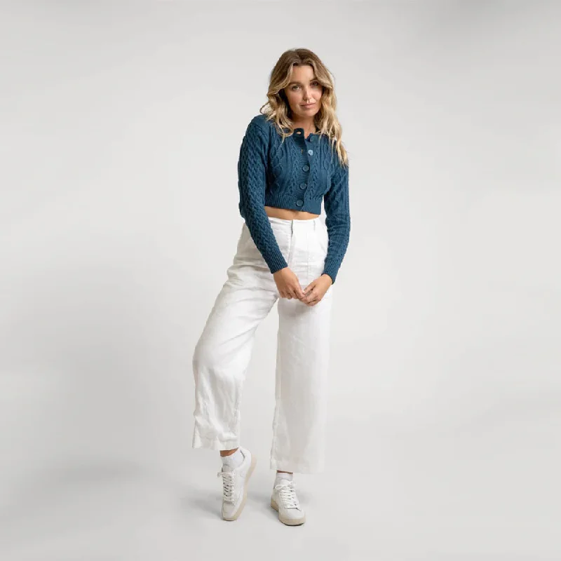 women's vintage pantsSofia Pant (White)