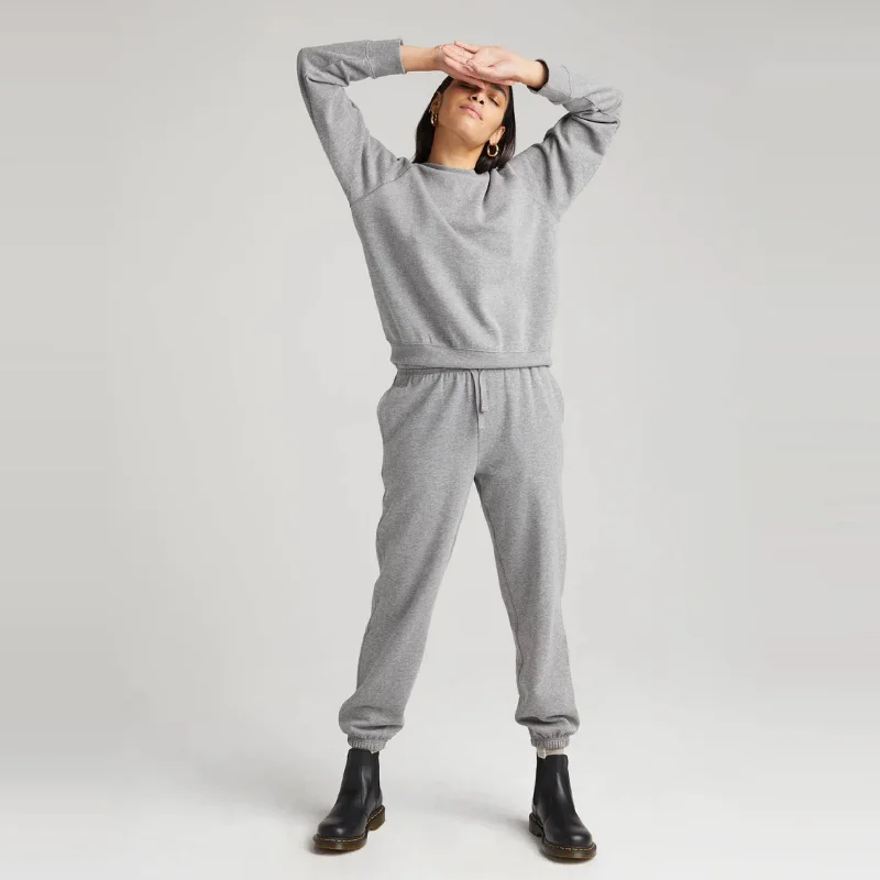 women's low-slung pantsRecycled Fleece Sweatpants (Heather Grey)