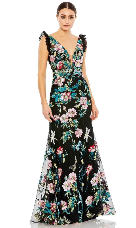 Sleeveless Dress For WeddingMac Duggal 68273 - Floral Sleeveless Morning Dress