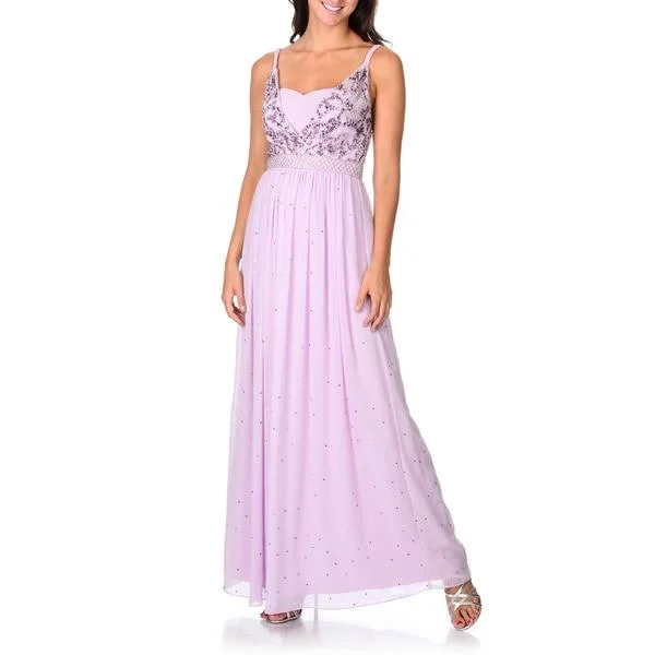 Sleeveless Dress With Animal PrintsDecode 1.8 - 182303SC Sleeveless Bedazzled A-line Chiffon Dress