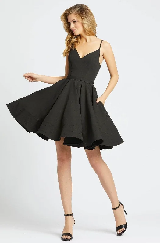 Sleeveless Dress In VelvetIeena Duggal 48775I - Sleeveless Pleated Skirt Cocktail Dress