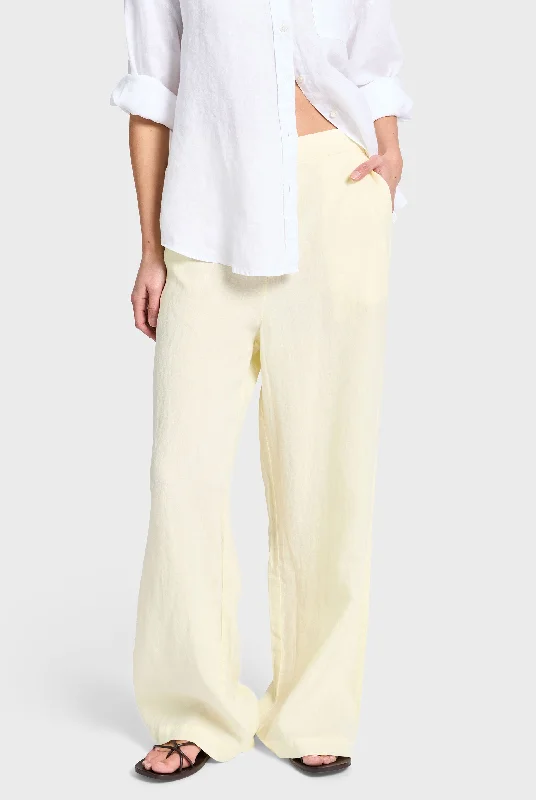 women's tall pantsLinen Relaxed Trouser