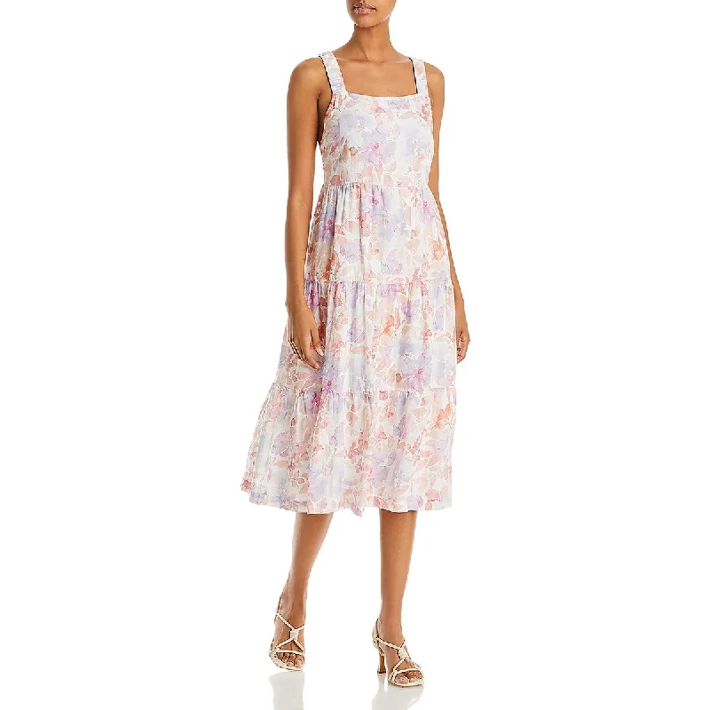 cotton maxi dressesBella Dahl Womens Tiered Long Sundress