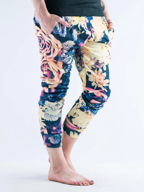 women's dress pantsVintage Flowers Unisex Pajama Pants