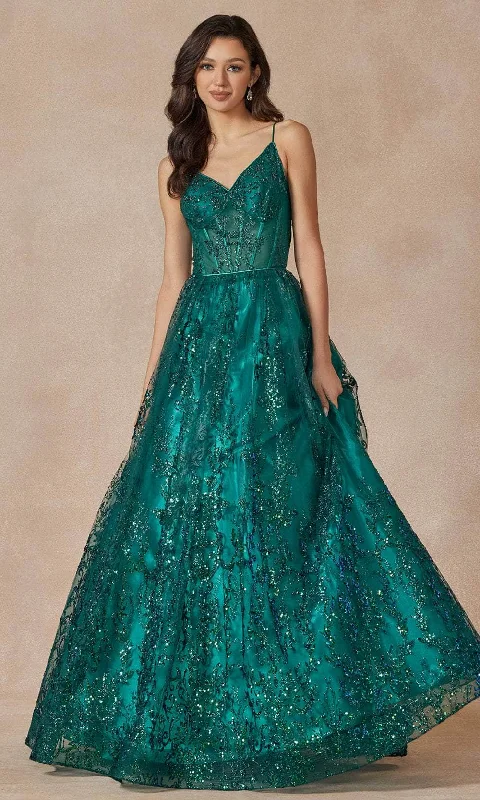 Formal Dress Trends 2023Juliet Dresses 2414 - Sleeveless Glitter Embellished Ballgown