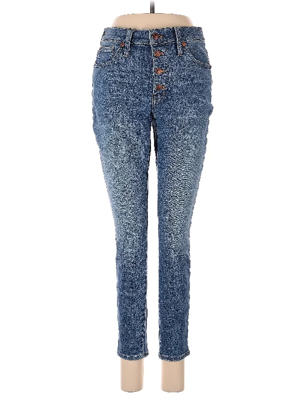 women's denim jeans with spandexHigh-Rise Skinny Jeans in Light Wash