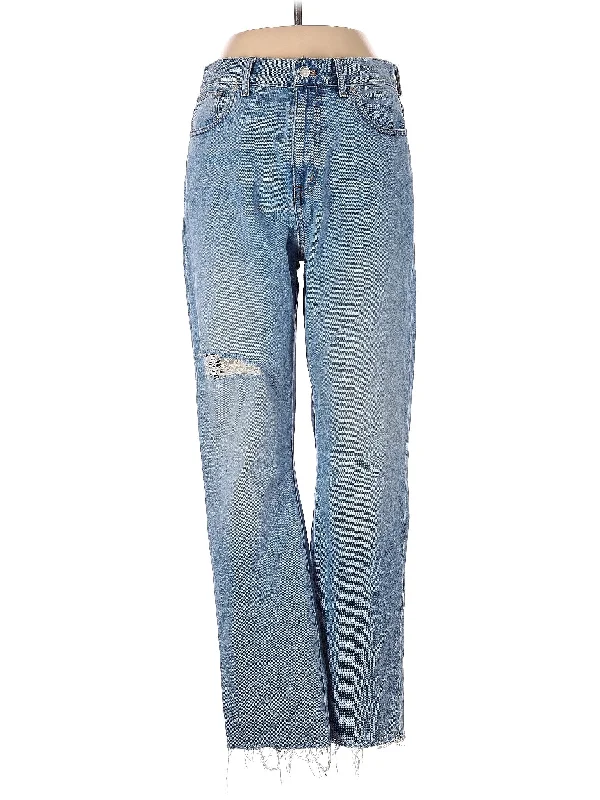 women's denim jeans for springHigh-Rise Wide-leg Jeans