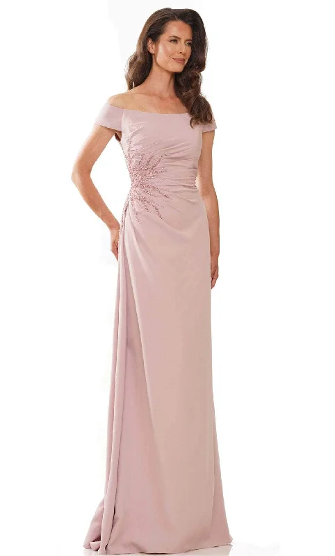 Formal Dress for Tennis TournamentsRina Di Montella RD2806 - Off Shoulder Pleated Formal Wear