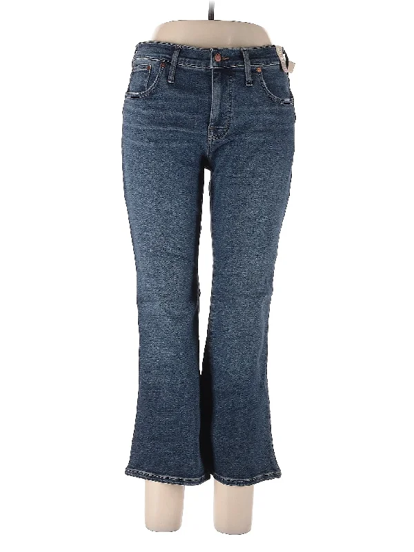 women's denim jeans for a bohemian lookMid-Rise Bootleg Jeans in Medium Wash