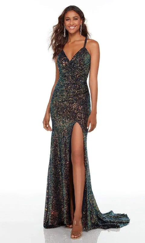 Formal Dress for Formal Day EventsAlyce Paris - 61150 Sequined High Slit Gown