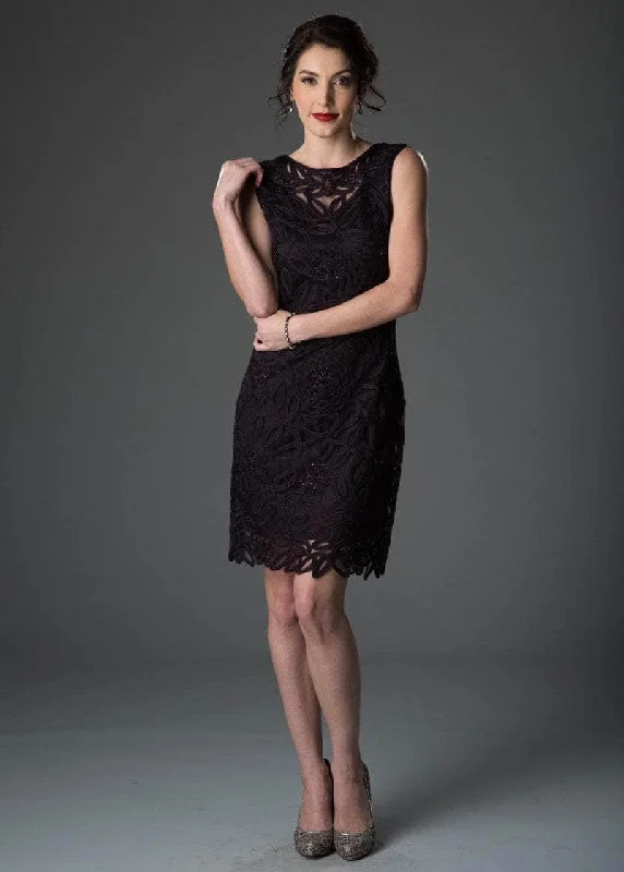 Formal Dress for Resort EventsSoulmates 1612 - Soutache Lace Illusion Jewel Formal Dress