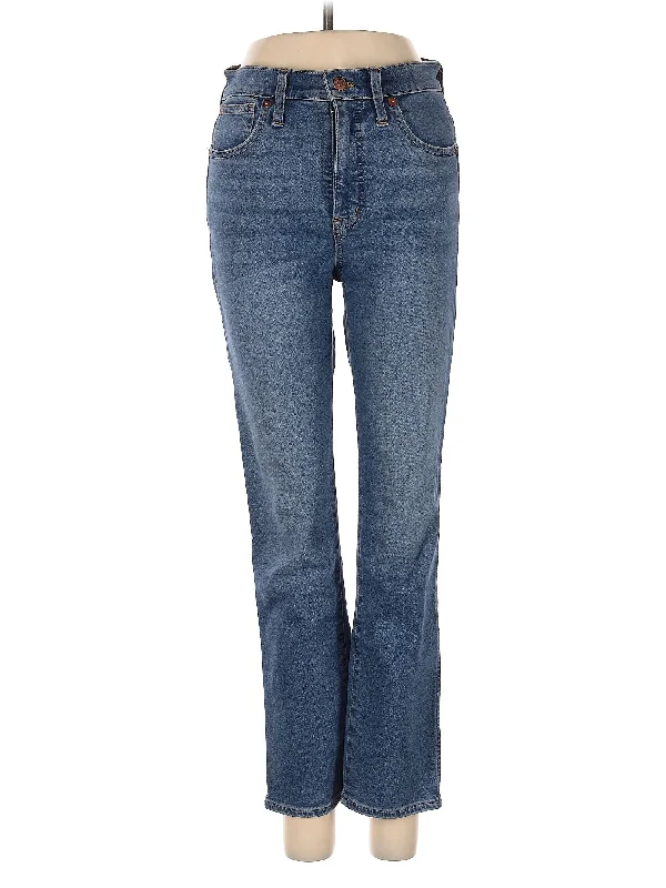 women's denim jeans for a night outMid-Rise Bootleg Jeans in Medium Wash