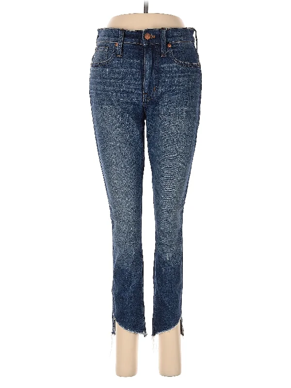 women's denim jeans with animal printsHigh-Rise Bootleg Jeans in Dark Wash