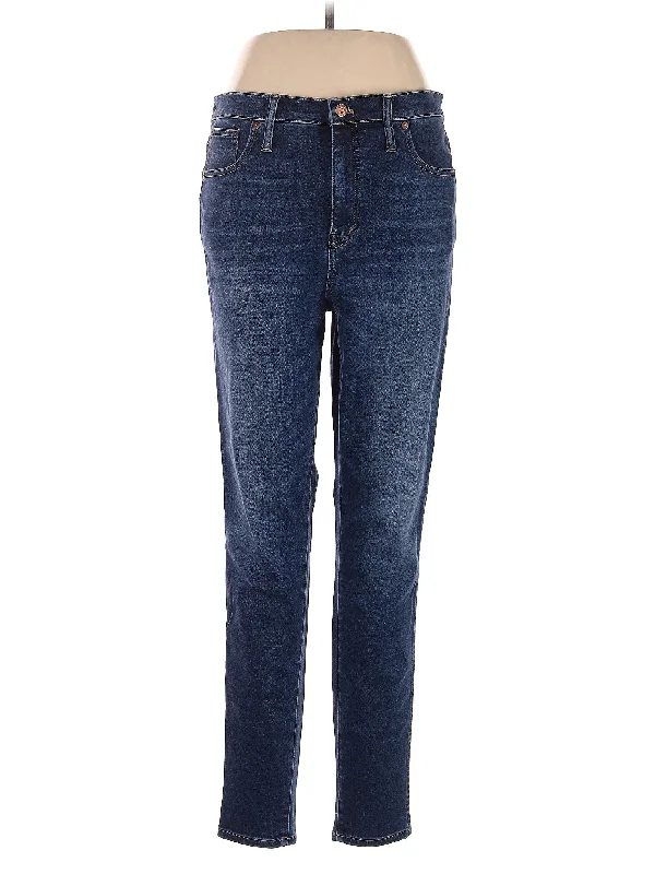 women's denim jeans for autumnHigh-Rise Straight-leg Jeans in Dark Wash