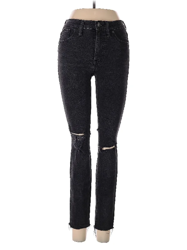 women's denim jeans with fake pocketsMid-Rise Skinny Jeans