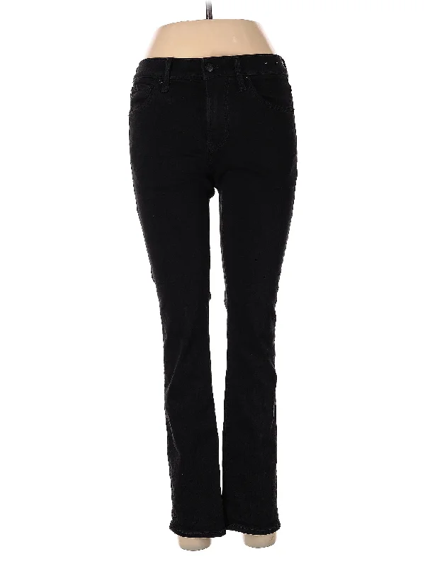 women's denim jeans with cotton blendHigh-Rise Bootleg Jeans