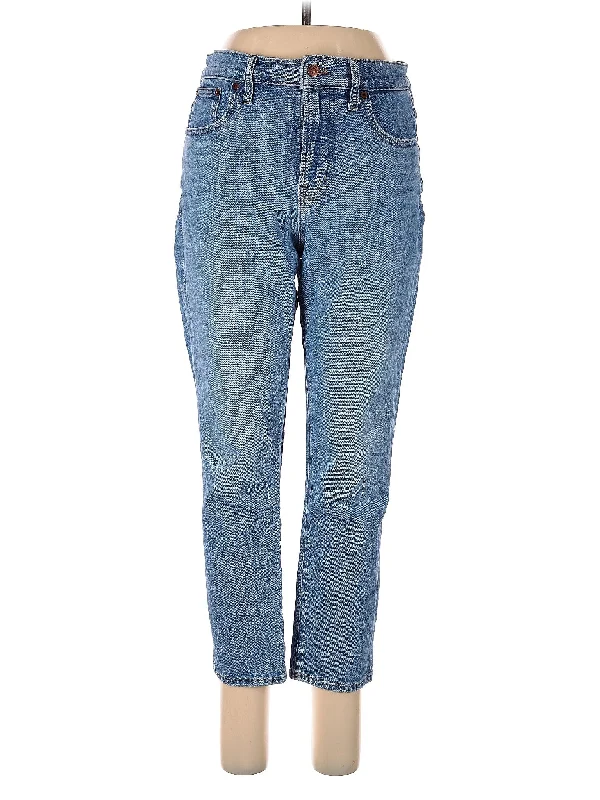 women's denim jeans for a flattering silhouetteHigh-Rise Straight-leg Jeans in Medium Wash