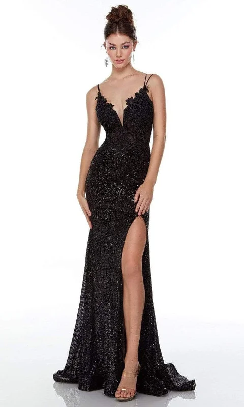 Formal Dress for Semi-Formal EventsAlyce Paris - 61215 Lace Ornate Sequin Gown