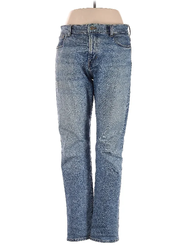 women's denim jeans for a comfortable fitHigh-Rise Straight-leg Jeans in Medium Wash