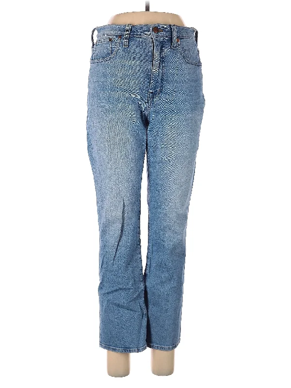 women's denim jeans with spandexHigh-Rise Bootleg Jeans in Light Wash