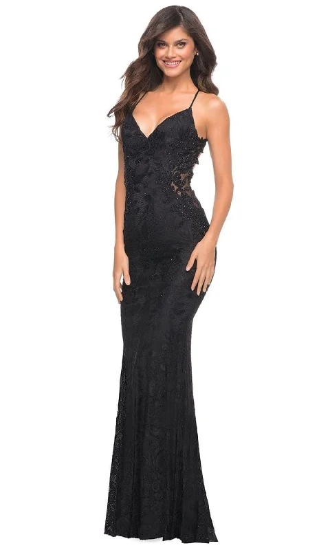 Formal Dress for Humanitarian AwardsLa Femme - 30474 Beaded Applique Sheath Gown