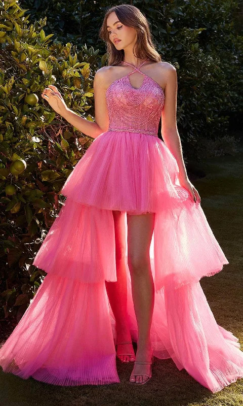 Formal Dress for Bar MitzvahsAndrea and Leo A1239 - Bead Swathe High Low Gown