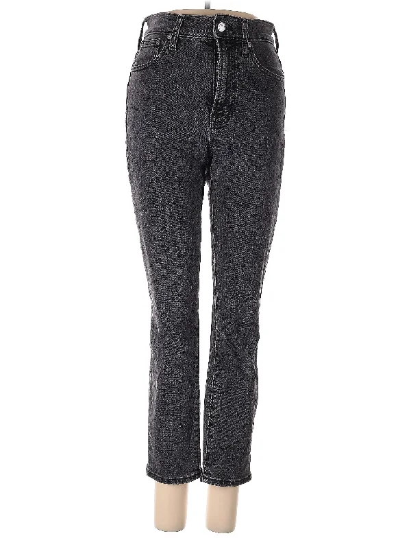 women's denim jeans for a night outHigh-Rise Straight-leg Jeans in Dark Wash